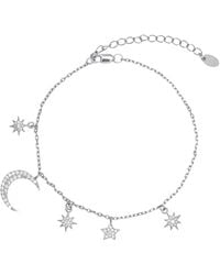 Luna Charles - Vega Moon & Star Charm Bracelet - Lyst
