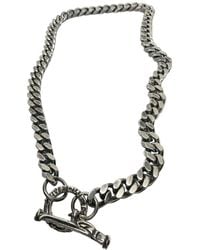 Tg-Jewellery by Tamara Gervasio - Sterling Curb Chain Necklace – Celtic Bird Two T-Bar & Power Jump-Ring - Lyst