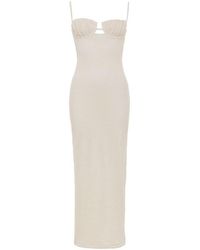 Montce - Neutrals Bone Crochet Petal Long Slip Dress - Lyst