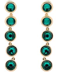 Emma Holland Jewellery - Emerald Crystals Statement Drop Clip Earrings - Lyst