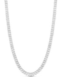 SHYMI - Mini Emerald Bezel-Set Statement Tennis Necklace - Lyst
