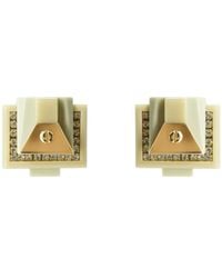 Gissa Bicalho - Neutrals Earring Trapeze Short Clay - Lyst