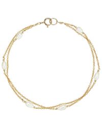 Lily & Roo - Layered Seed Pearl Bracelet - Lyst