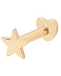 Vanhi - 14K Solid Mini Star Flat Back Stud - Lyst