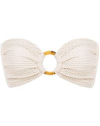 Montce - Bone Crochet Tori Ties Bandeau Bikini Top - Lyst