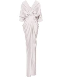 Acob a Porter - Draped Long Dress Pure - Lyst