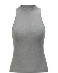 NUAJE NUAJE - May Halterneck Wool And Silk Knit Tank - Lyst