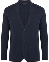 Paul James Knitwear - Lightweight Organic Cotton Linen Luca Knitted Blazer - Lyst