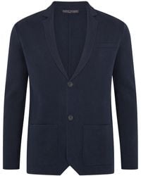 Paul James Knitwear - Lightweight Organic Cotton Linen Luca Knitted Blazer - Lyst