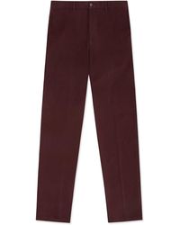 Gresham Blake - Burgundy Cotton Stretch Chino - Lyst