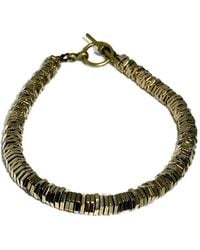 Rachel Nathan - Neutrals Luxe: Disco Pyrite Bracelet - Lyst
