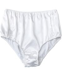 Soft Strokes Silk - Set Of Two Pure Mulberry Silk French Cut Panties High Waist - Lyst