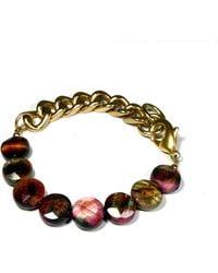 Rachel Nathan - Remix Tiger's Eye Coin Bracelet - Lyst