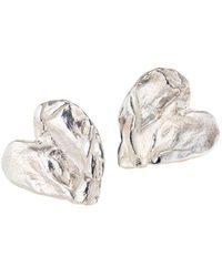 Posh Totty Designs - Fortune Heart Stud Earrings - Lyst