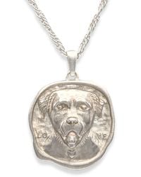 Frenvyrn - Lars Reversible Dog Coin Necklace, Sterling - Lyst