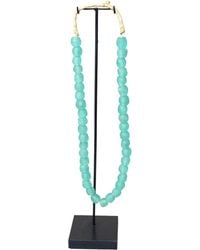 Botanical Boys - Ghana Glass Beads Necklace, Light - Lyst