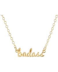 Kris Nations - Badass Charm Necklace Vermeil - Lyst