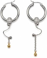 Kirei - Bend Steel Asymmetric Hoop Earrings - Lyst