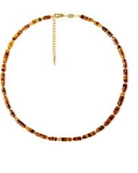 Freqnc Atelier - Cassie Tiger's Eye Gemstone Necklace - Lyst