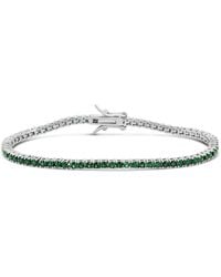 SHYMI - Classic Two Mm Emerald Tennis Bracelet - Lyst