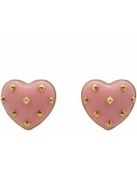 Michael Nash Jewelry - Cosette Rose Heart Resin Stud Earrings - Lyst