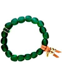Persia Dona Jewelry - Vintage Glass Baguette Ring Bracelet - Lyst