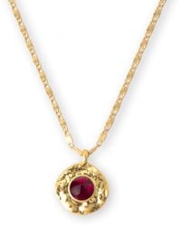 Classicharms - Roaming Venus Ruby Crystal Molten Pendant Necklace - Lyst