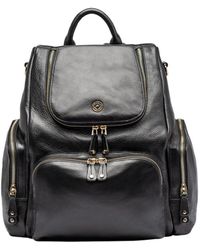 Kerikit England - Amber Midi Pebble Leather Backpack - Lyst