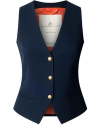 The Extreme Collection - Atelier Super Crepe Vest With Buttons - Lyst