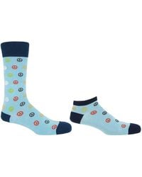 Peper Harow - Made in England - Peace Light Luxury Crew & Trainer Socks Bundle - Lyst