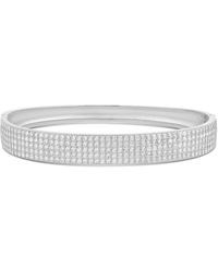 SHYMI - Wide Pave Bangle - Lyst