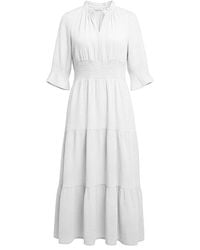 At Last - Cotton Salcombe Midi Dress - Lyst