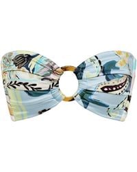 Montce - St. Barths Floral Tori Ties Bandeau Bikini Top - Lyst