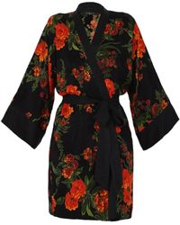 niLuu Olivia Mini Kimono Robe - Multicolor