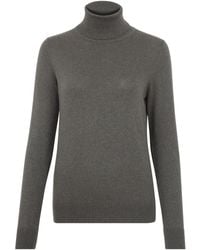 Paul James Knitwear - Ultra Fine Cotton Terri Roll Neck Long Sleeve Jumper - Lyst
