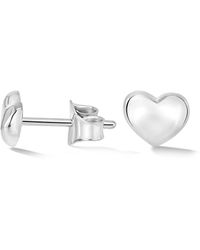 Dower & Hall - Waterfall Mini Heart Studs - Lyst
