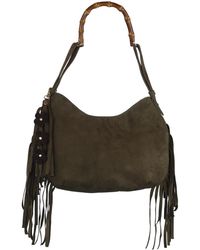 F3Rog by Rana - Suede Fringe Gordon Bag - Lyst