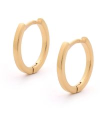 Nellou Jewellery - Nell Hoop Earrings Plated Sterling Medium-Large - Lyst