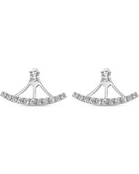 SALLY SKOUFIS - Complete Ear Jacket With Made Cz Diamond Stimulant - Lyst