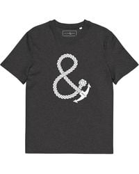 Anchor and Crew - Heather Oversized Ampersand Signature Organic Cotton T-Shirt - Lyst