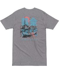Anchor and Crew - Heather Two Fisherman Japan Era Heavy Cotton T-Shirt - Lyst