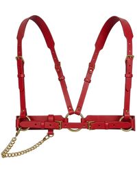 Haute Cuir - Tara Chained Leather Harness - Lyst