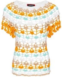 Andreeva - Bird Of Paradise Handmade Crochet Top - Lyst