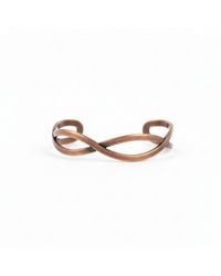 Anatoliacraft - Infinity Twist Copper Open Cuff Bracelet - Lyst