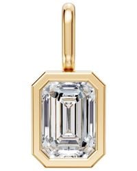 Öugie - The Emerald Cut Diamond Bezel Pendant - Lyst