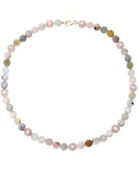 Soul Journey Jewelry - Aquamarine Faceted Pearl Necklace - Lyst