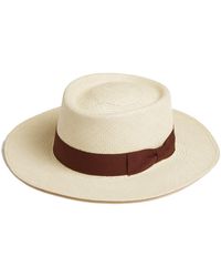 Dasmarca Hats - Dasmarca Baker Wide Brim Summer Genuine Panama Straw Porkpie Hat For - Lyst