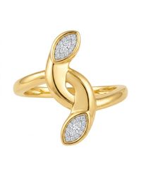 Artisan - 14K Marquise Diamond Open Ring - Lyst