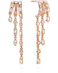Aaria London - Kalani Stacked Triple Hoop Illusion Earrings - Lyst
