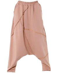 Metamorph - Neutrals Relaxed Drop-Crotch Trousers - Lyst